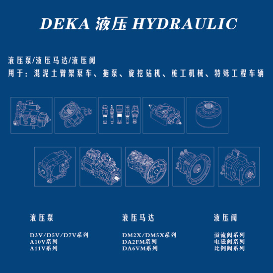 DEKA液壓泵之混凝土泵車機(jī)械